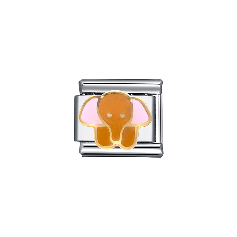 Wholesale Italian Charm Bracelet 9mm DIY Splicing Cute Creative Stainless Steel Composable Bracelet