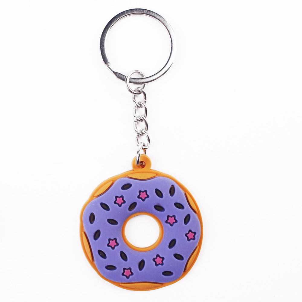 Wholesale PVC Donut Keychain