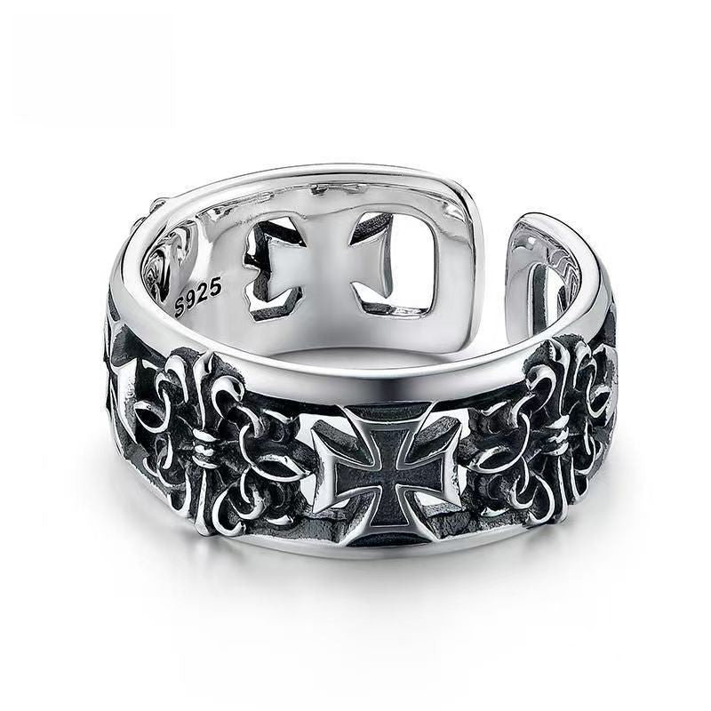 Wholesale Copper Electroplated Punk Style Ring,  Retro Hip-Hop Open Finger Jewelry for Everyday Wear