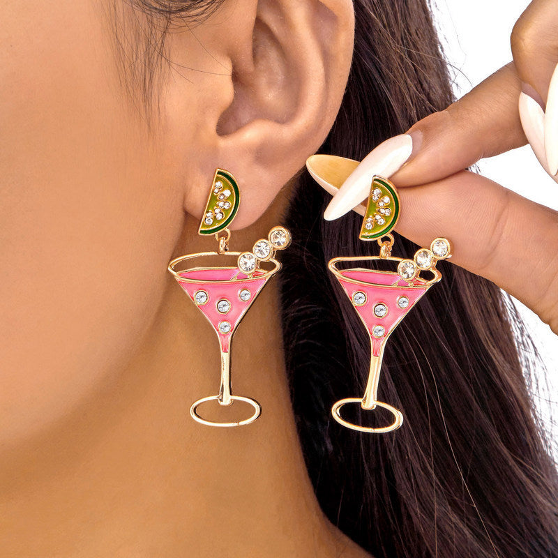 Wholesale Pearl Goblet Earrings - Electroplated Zinc Alloy Chic Jewelry Accessory for Women