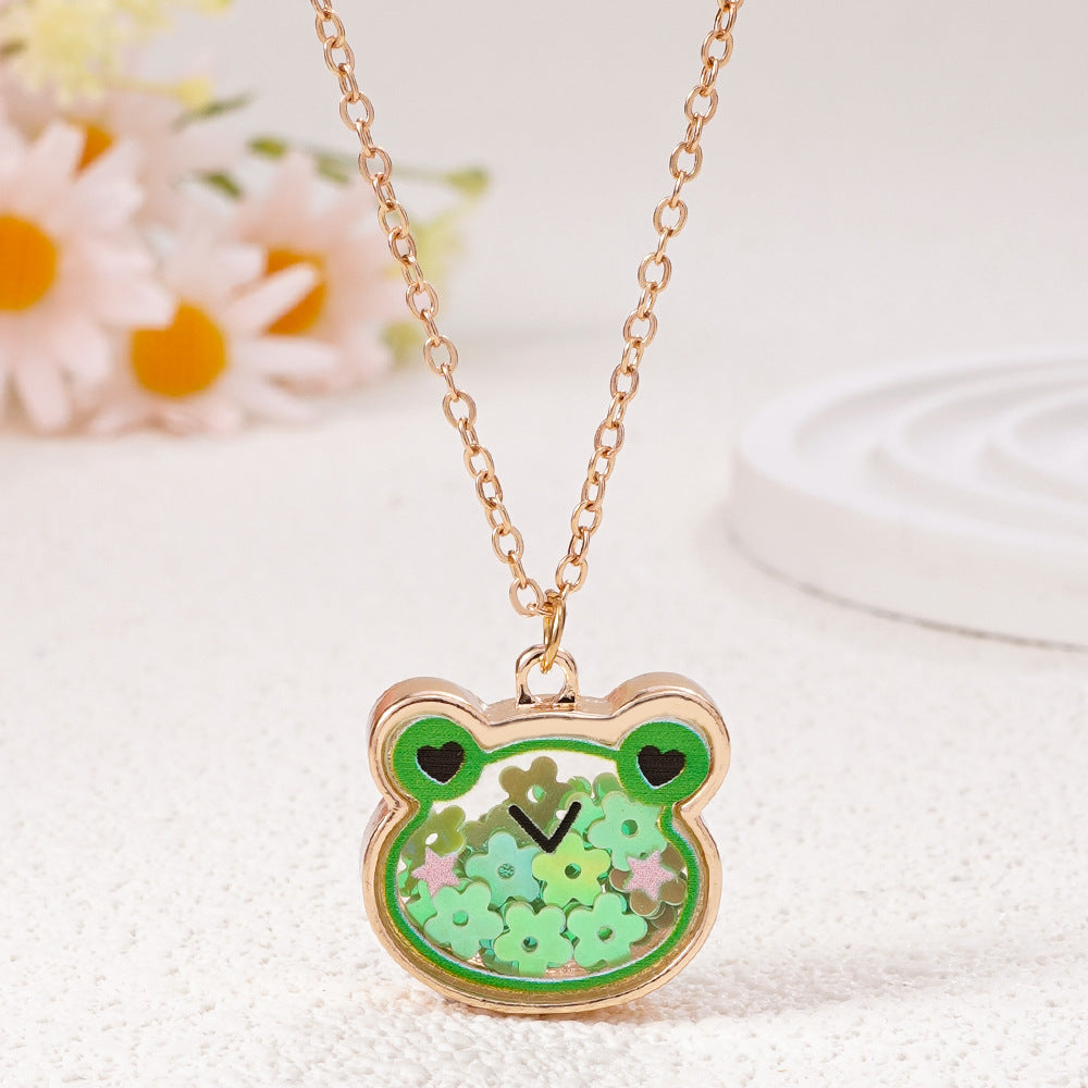 Wholesale Cat frog bear necklace