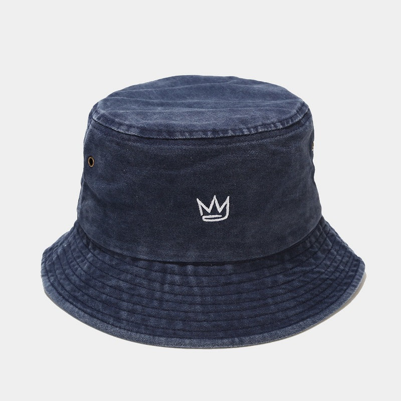 Wholesale Crown Embroidered Fisherman Hat