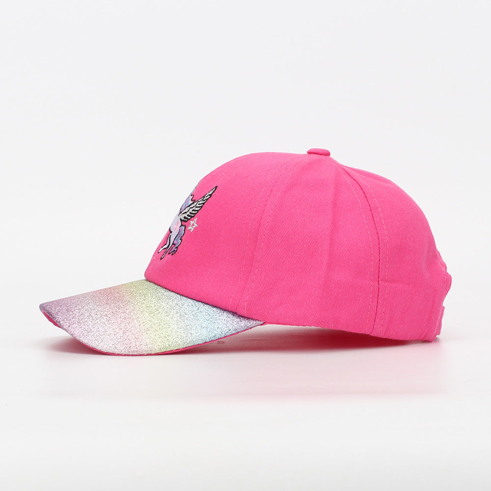 Wholesale Children's Cartoon Unicorn Baseball Cap Kids Hat ACC-KH-JingHong004