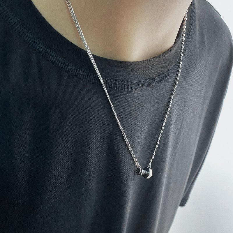 Wholesale Screw Necklaces Titanium Steel Necklace ACC-NE-Hexin002