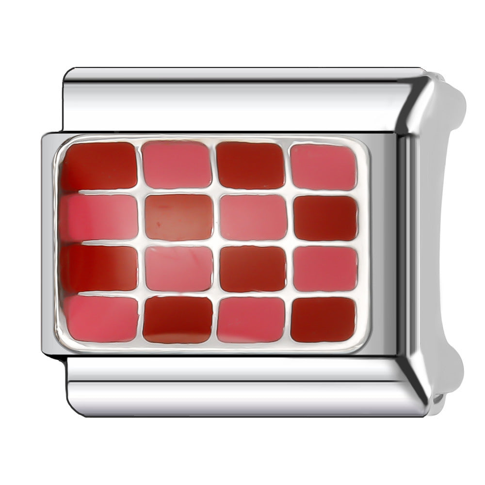 Wholesale Italian Charm Bracelet 9mm DIY Splicing Versatile Grid Series Stainless Steel Composable Bracelet