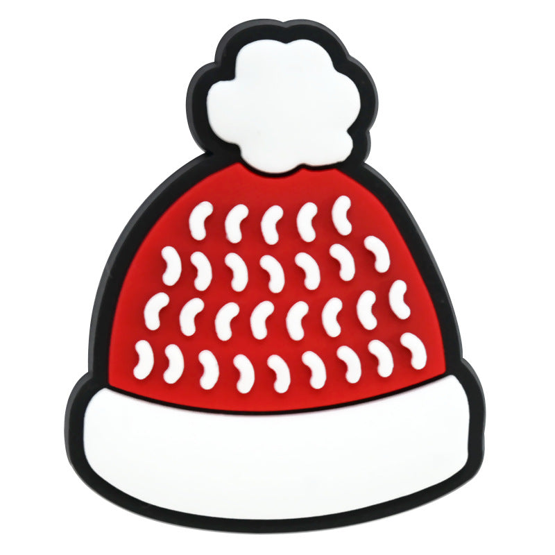 Wholesale Random 100pcs Christmas PVC Soft Rubber Shoe Buckle Decoration ACC-SC-RYY057