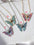 Wholesale  Colorful Distinctive Butterfly Pendant  Necklace
