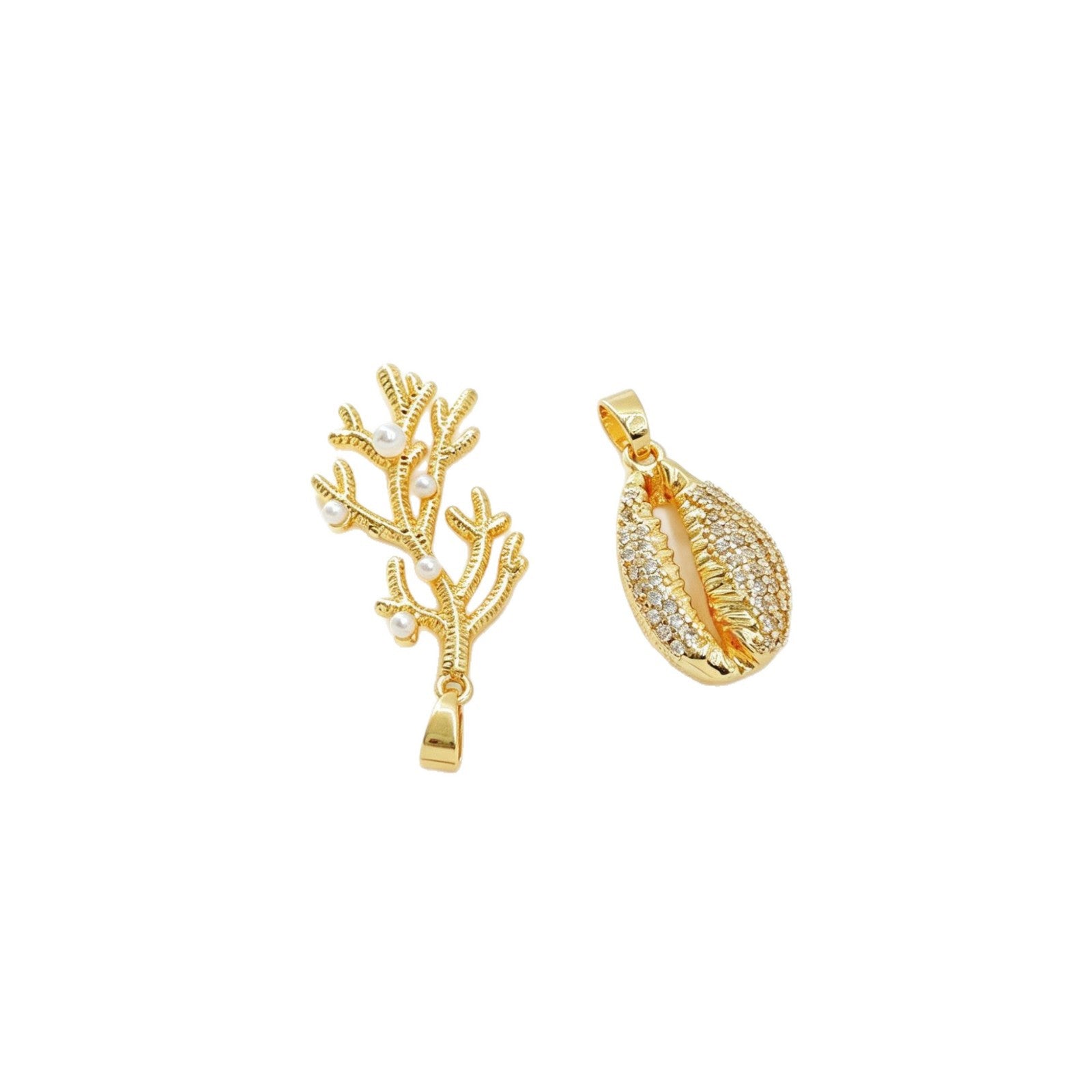 Wholesale Copper Electroplated Sea Life Pendant Necklace European American Style Fashion Accessory for Women