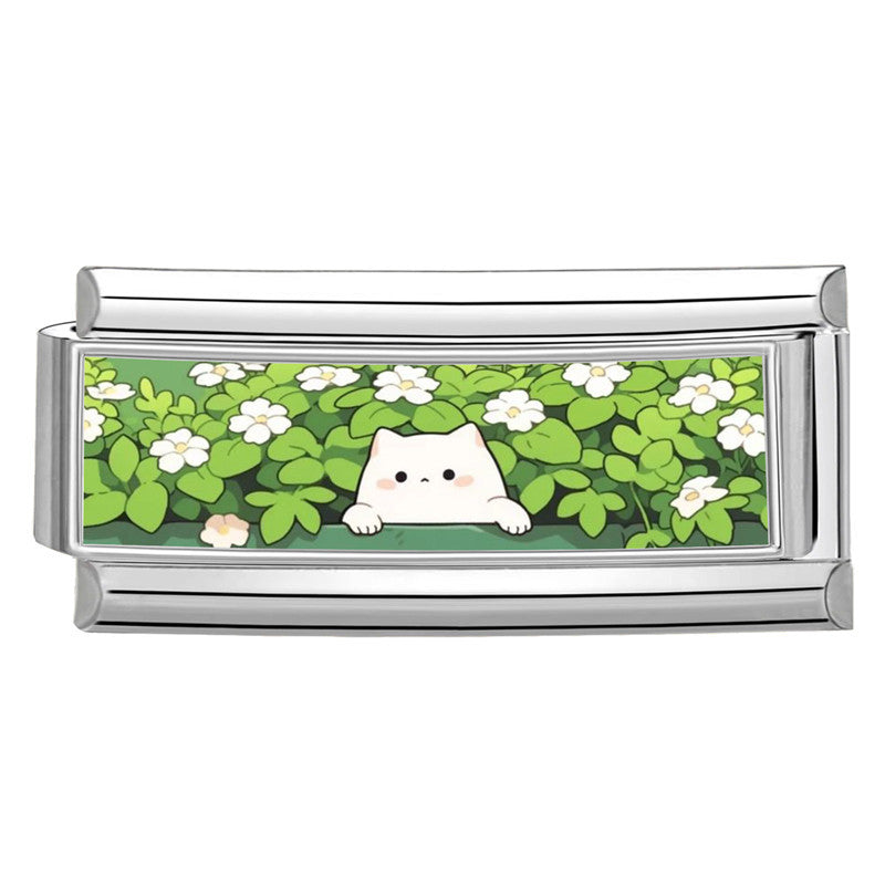 Wholesale  Italian Charm Bracelet 9mm DIY Splicing Cute Creative Stainless Steel Composable Bracelet