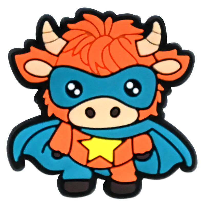 Wholesale Random 100pcs Scottish High Low Cow Shoes Accessories Shoes Charms ACC-SC-RYY048