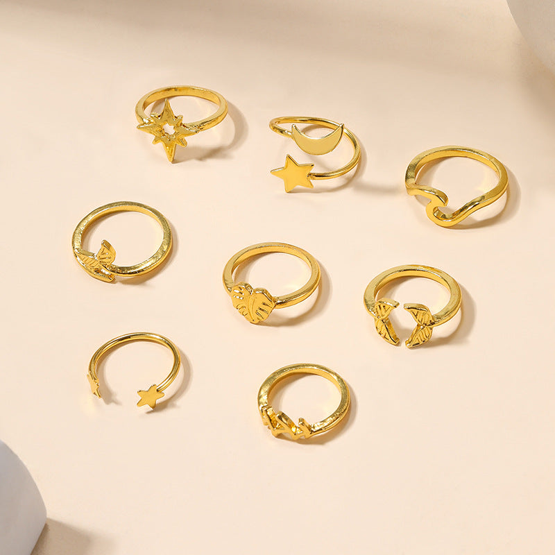 Wholesale exaggerated alloy fishtail ring