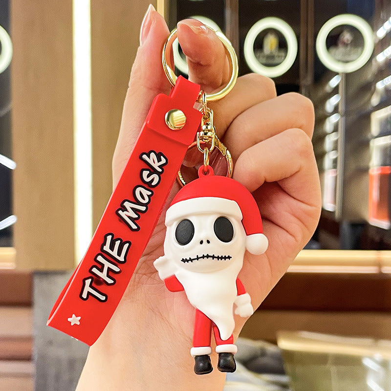 Wholesale Christmas Cartoon Cute PVC Soft Glue Keychains ACC-KC-XJY004