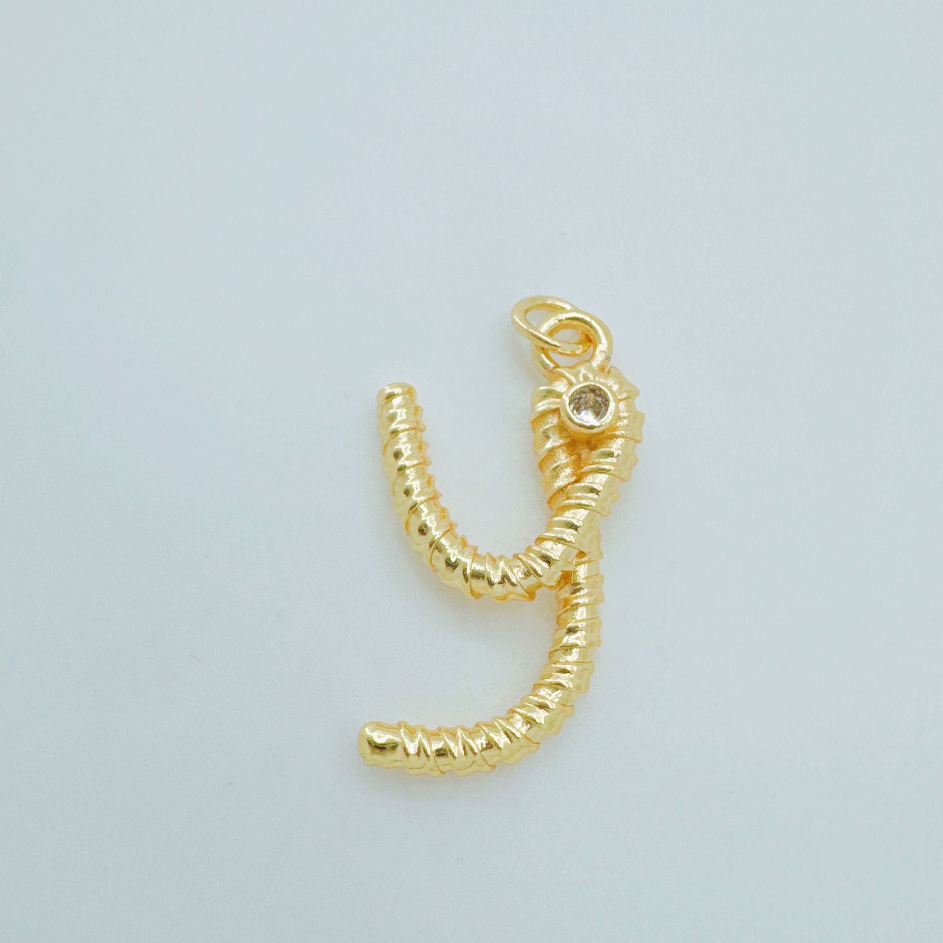 Wholesale Gold Plated Copper 26 Letter Alphabet Pendant,  Trendy Hip-Hop Jewelry Accessory for Everyday Gift