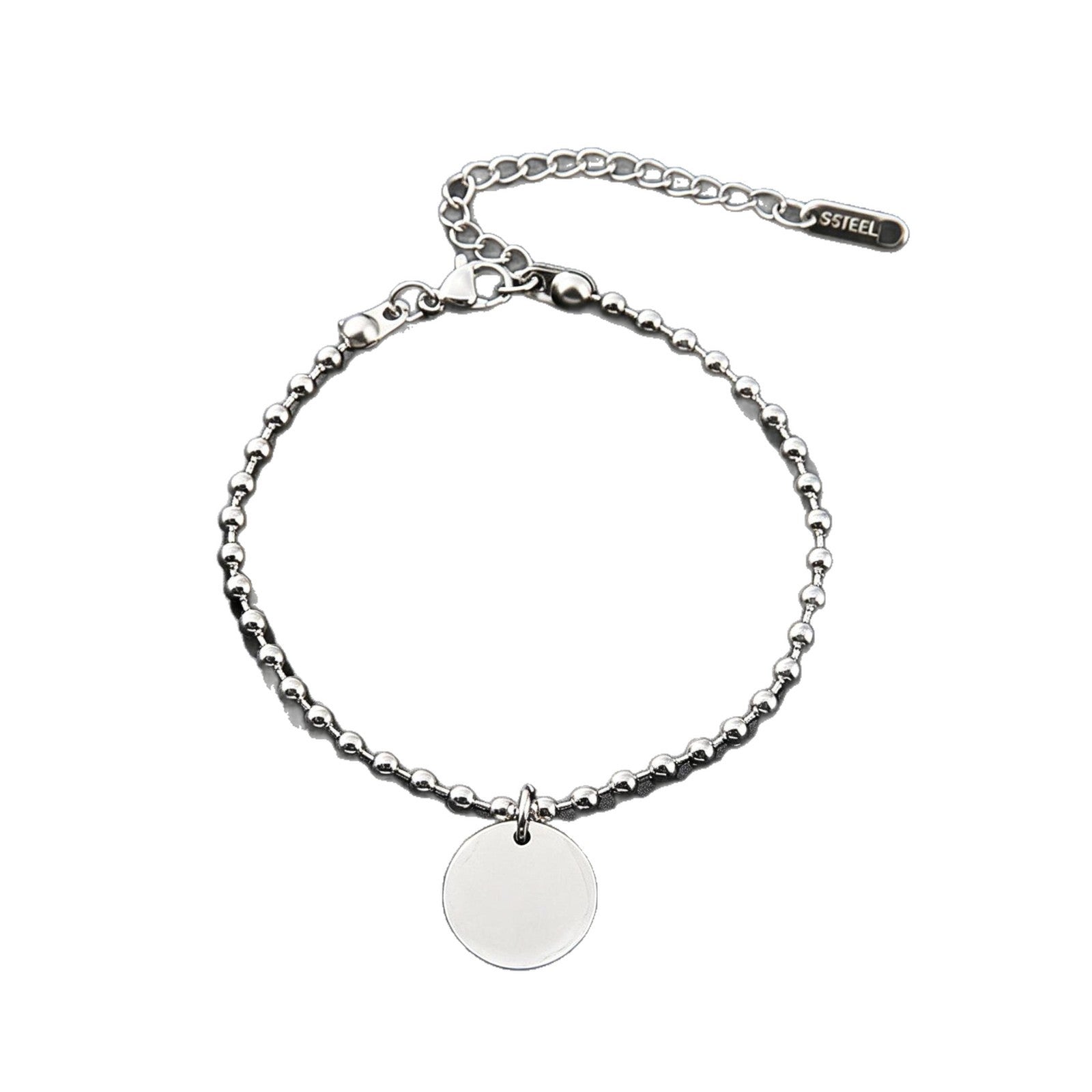 Wholesale Stainless Steel Adjustable Bead Bracelet - Minimalist Style,  Fashion Accessory for Resale