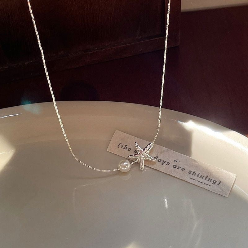 Wholesale Trendy Lucky Star Alloy Pendant Collarbone Necklace Fashion Jewelry Gift For Women Boutique Resale
