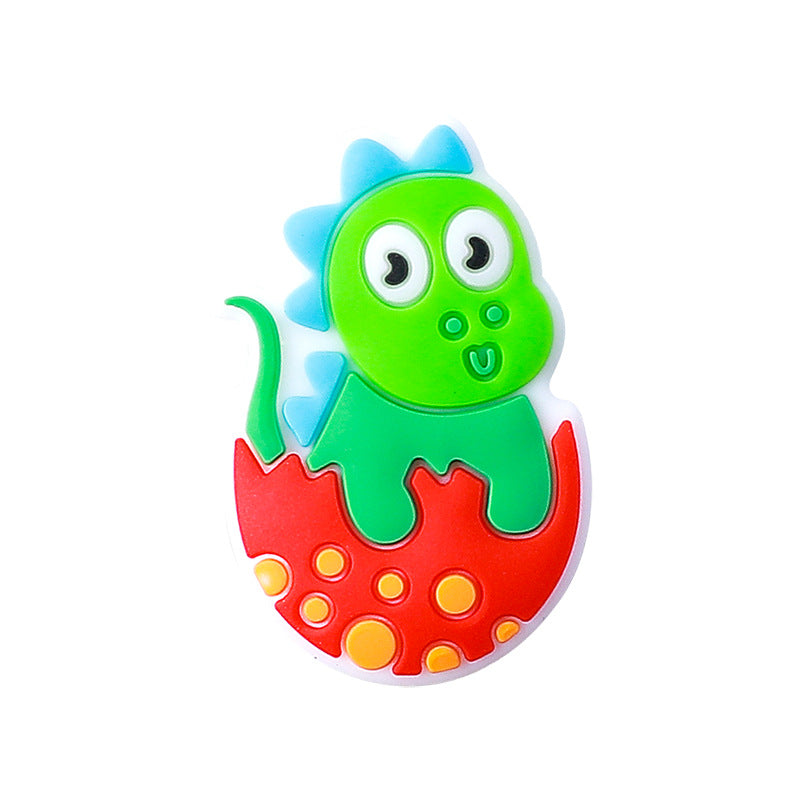 Wholesale 20pcs Cartoon Cow Puppy Dinosaur Silicone Beads Focal Beads DIY Beading Accessories ACC-BDS-RongFa005