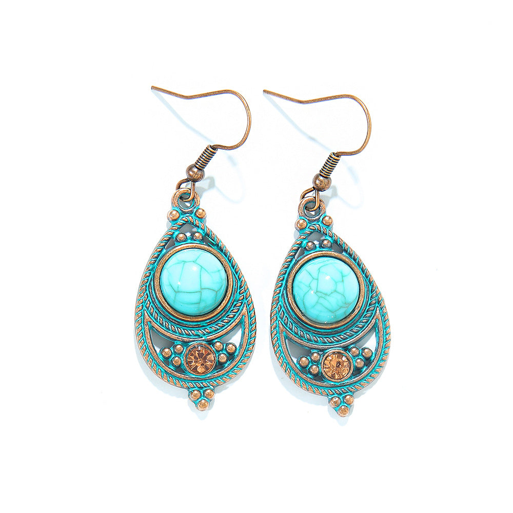 Wholesale Bohemian Tribal Ethnic Style Earrings for Holiday Travel Fashion Accessory