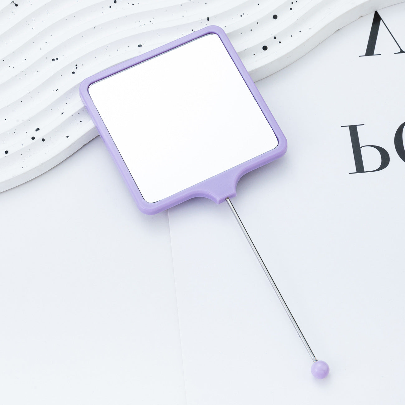 Wholesale  Beadable Mini Mirror DIY Beaded Handheld Mirror