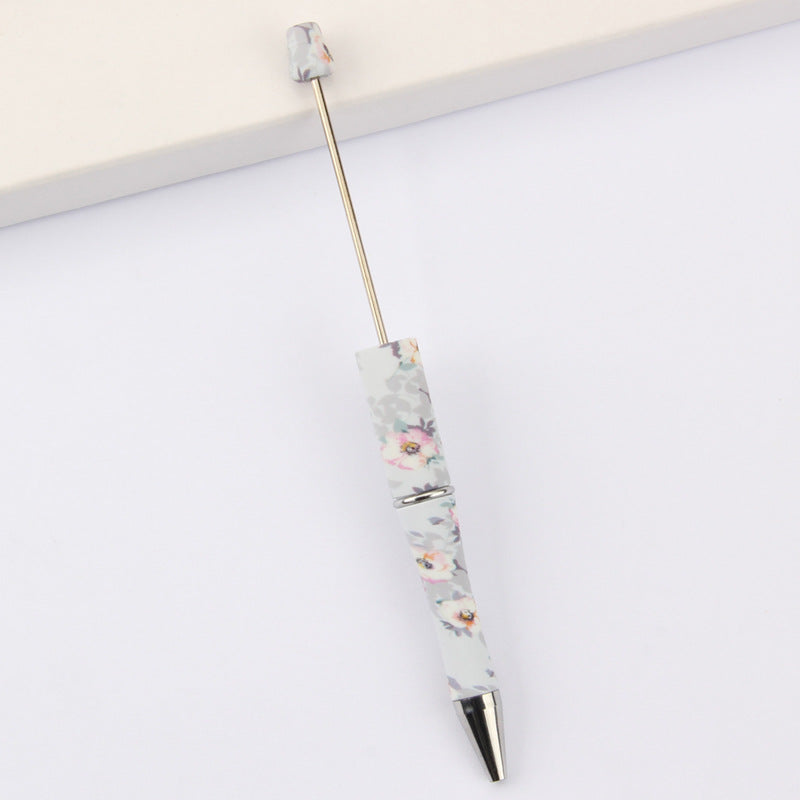 Wholesale Beadable Pens Leopard Print Floral Cow Independence Day Print DIY Beaded Pens ACC-PN-JinBN015