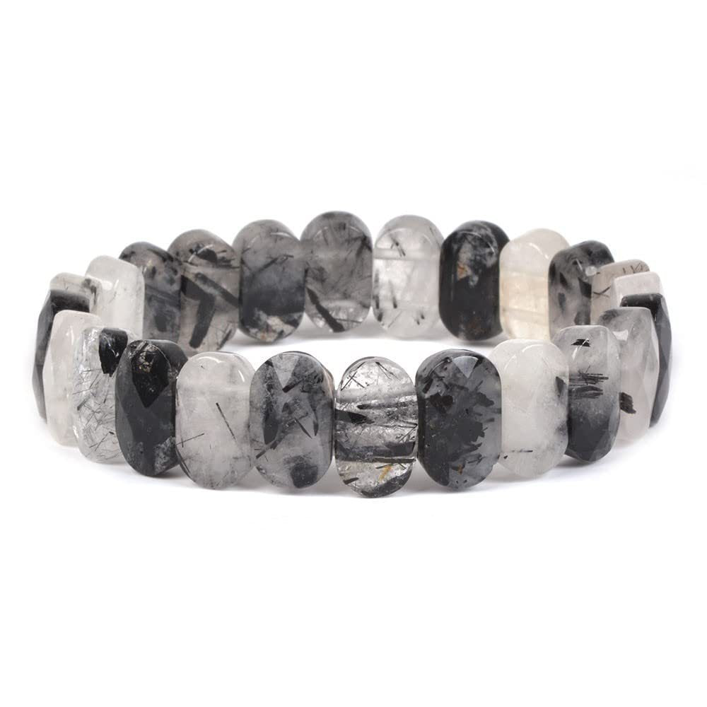 Wholesale Natural Oval Agate Bracelet Shaped Crystal Face Bead Bracelet