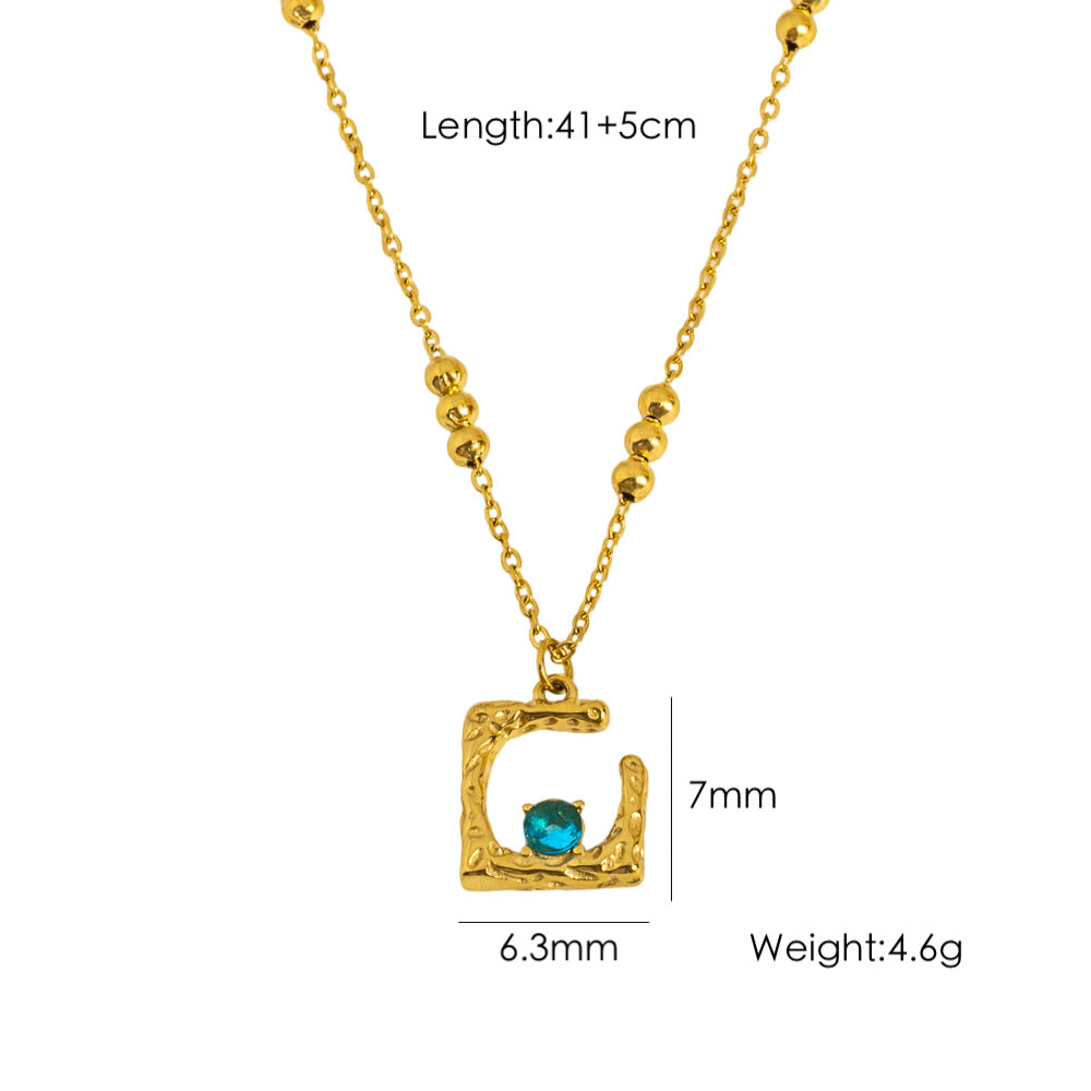 Wholesale Special-shaped Square Stainless Steel Necklace