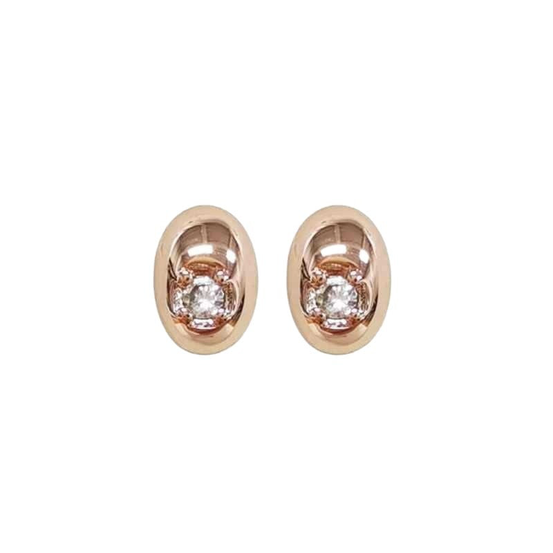 Wholesale Platinum Plated Mini Bean Earrings for Women