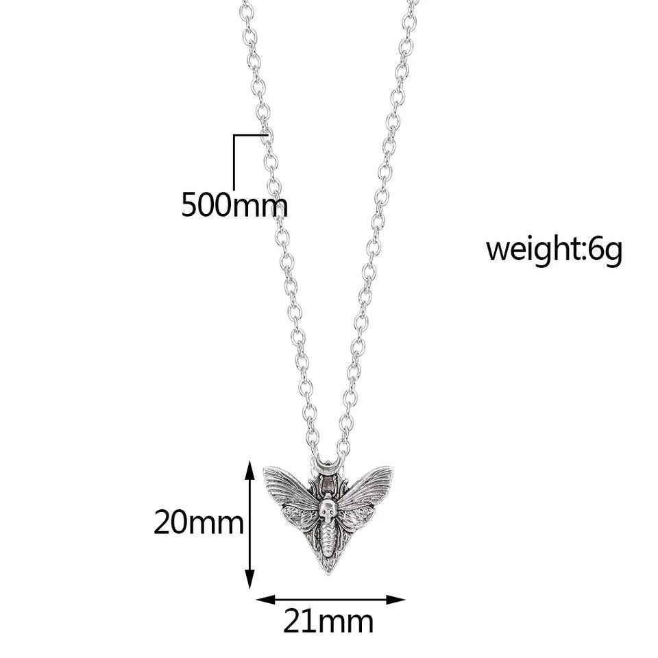 Wholesale  retro metal Angel insect clavicle chain
