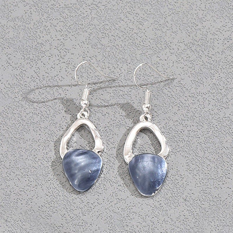 Wholesale  Oil Drop Necklace Earring Set Irregular Design Fashionable round Shape