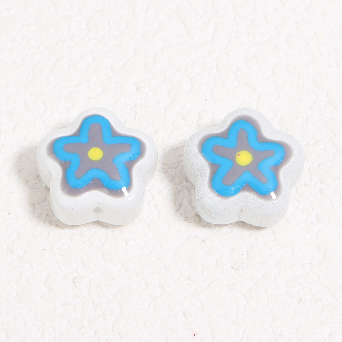 Wholesale   colorful flower patterns Focal Beads DIY Bead Accessories