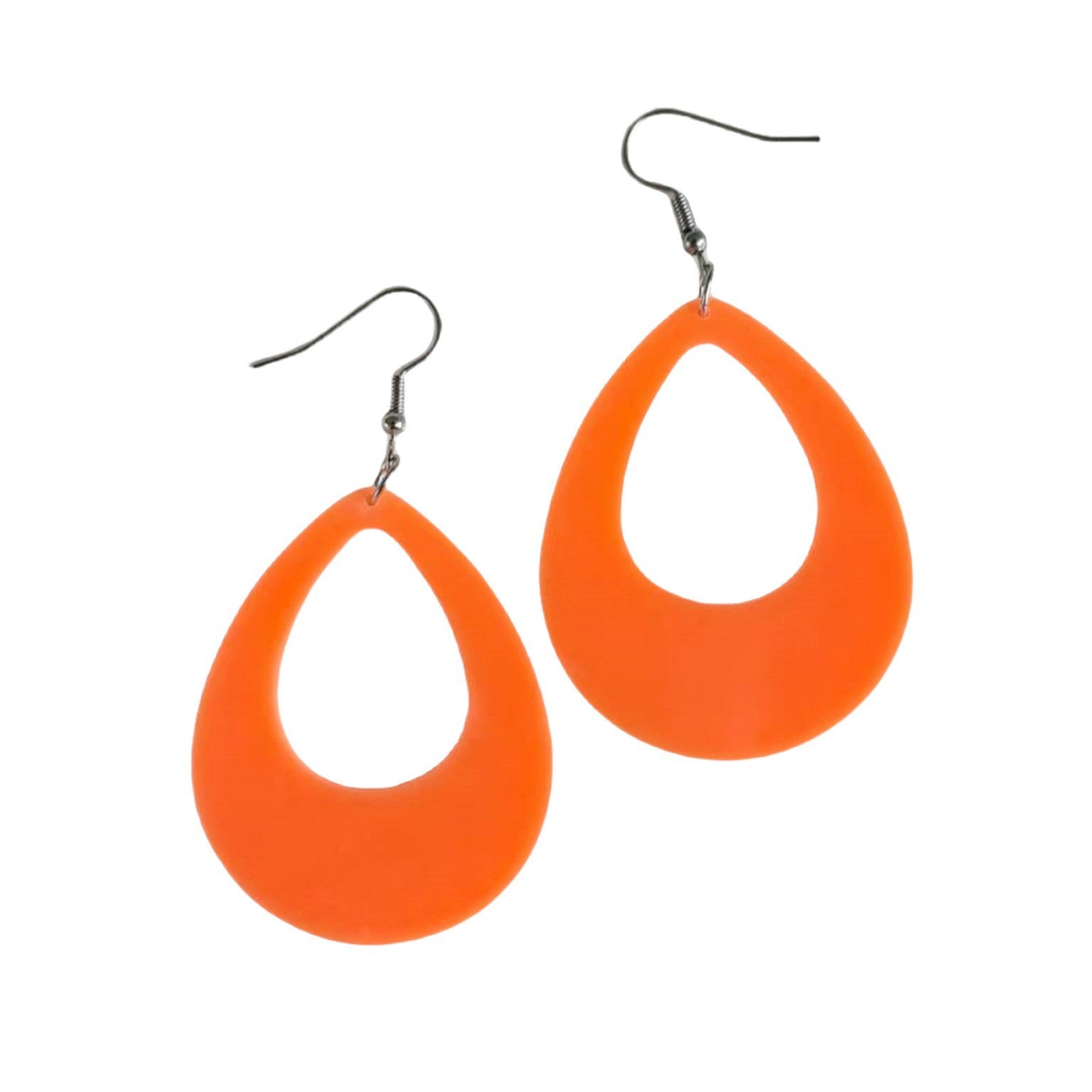 Wholesale Fluorescent water drop acrylic earrings