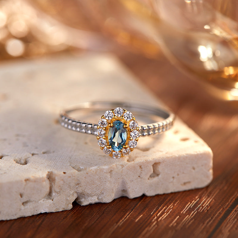 Wholesale Natural Gemstone S925 Sterling Silver Rings