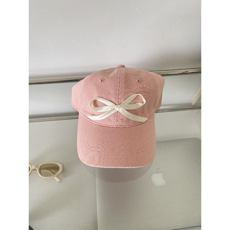 Wholesale ribbon tie bow fabric baseball cap ACC-HT-ZhiRou003
