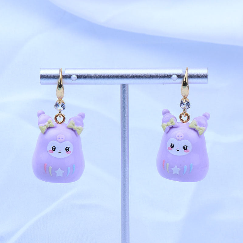 Wholesale Cartoon Cute Three-dimensional Resin Earrings ACC-ES-Fany007