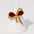 Wholesale stainless steel gold plated non-fading bowknot open ring