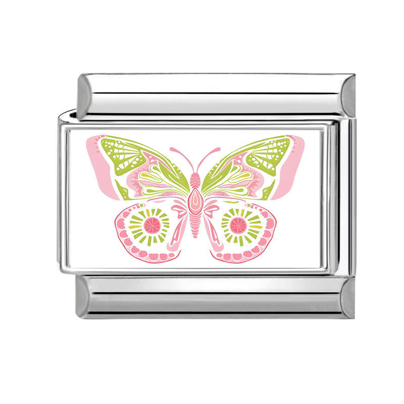 Wholesale Stainless Steel Electroplated Butterfly Modular Bracelet,  Trendy DIY Fashion Accessory for Everyday Wear