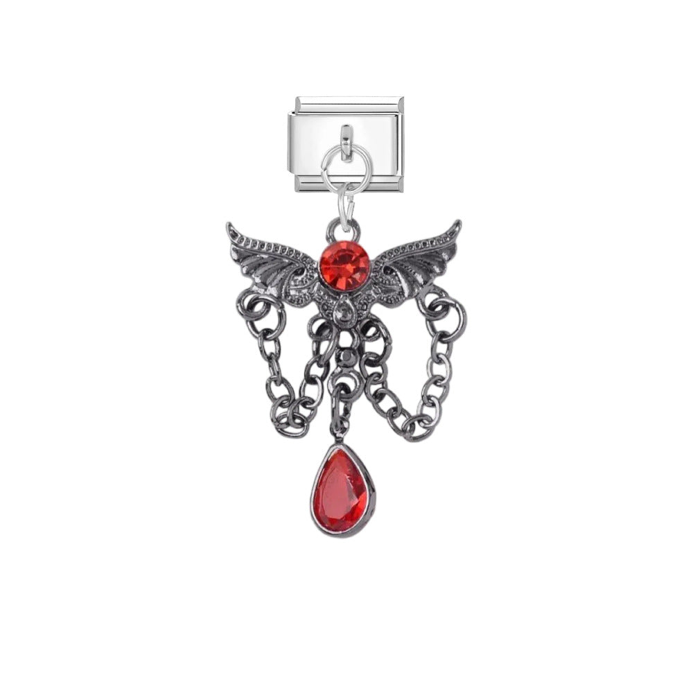 Wholesale Punk Cross DIY Bracelet Charms Titanium Steel Fashion Accessory for Gift and Boutique Resale