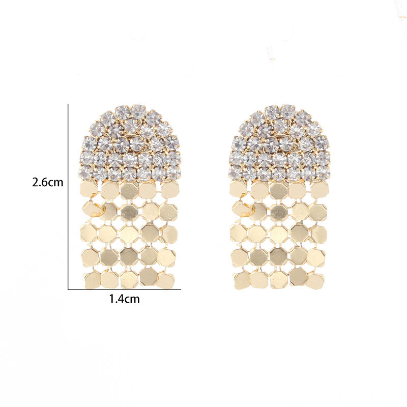 Wholesale Personalized Light Luxury Diamond Earrings ACC-ES-XiaoCheng004