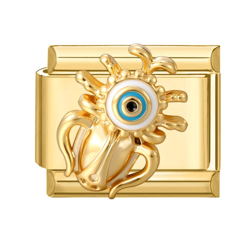 Wholesale Italian Charm Bracelet 9mm DIY Splicing Cute Creative Stainless Steel Composable Bracelet