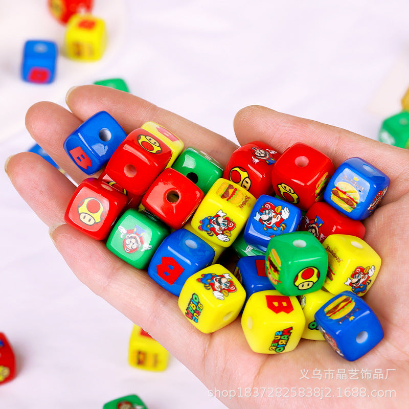 Wholesale random 10pcs Classic Cartoon Series Focal Beads DIY Bead Accessories ACCVIP