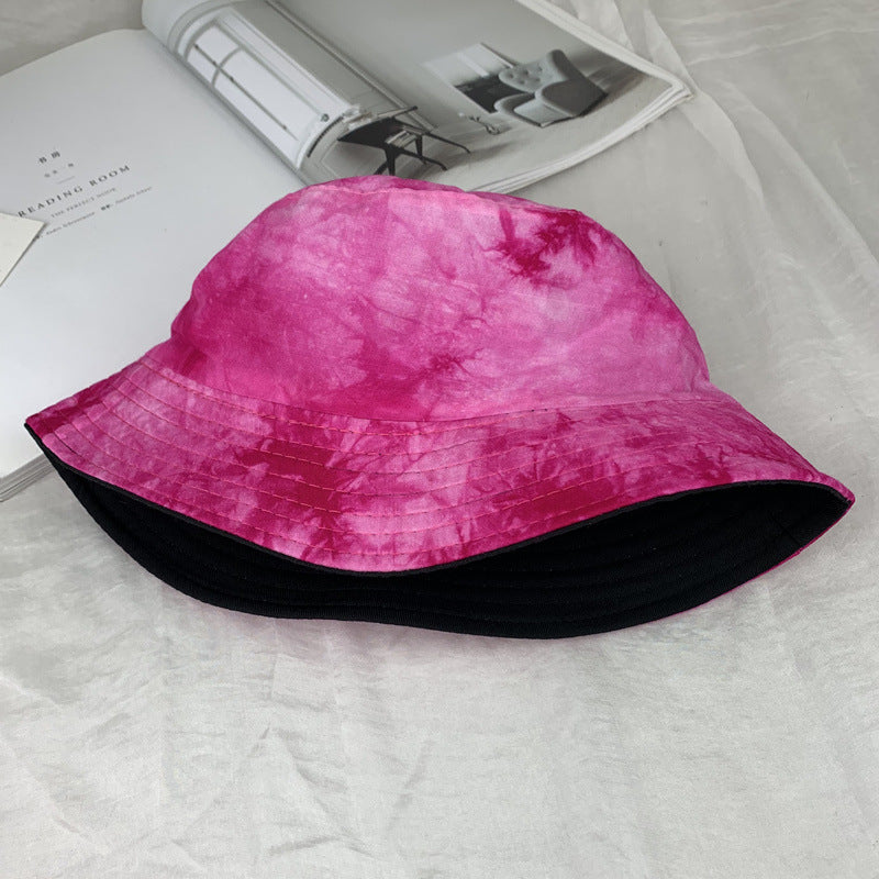 Wholesale  tie-dyed double-sided fisherman hat bucket hat