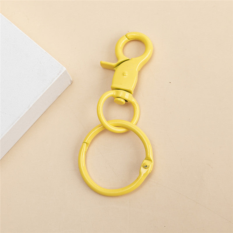 Wholesale 10pcs/pack Alloy Lobster Clasp Keychain Bulk DIY Accessories