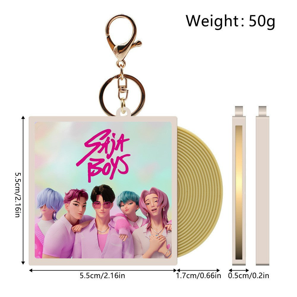 Wholesale KPOP CD vinyl record keychain ACCVIP