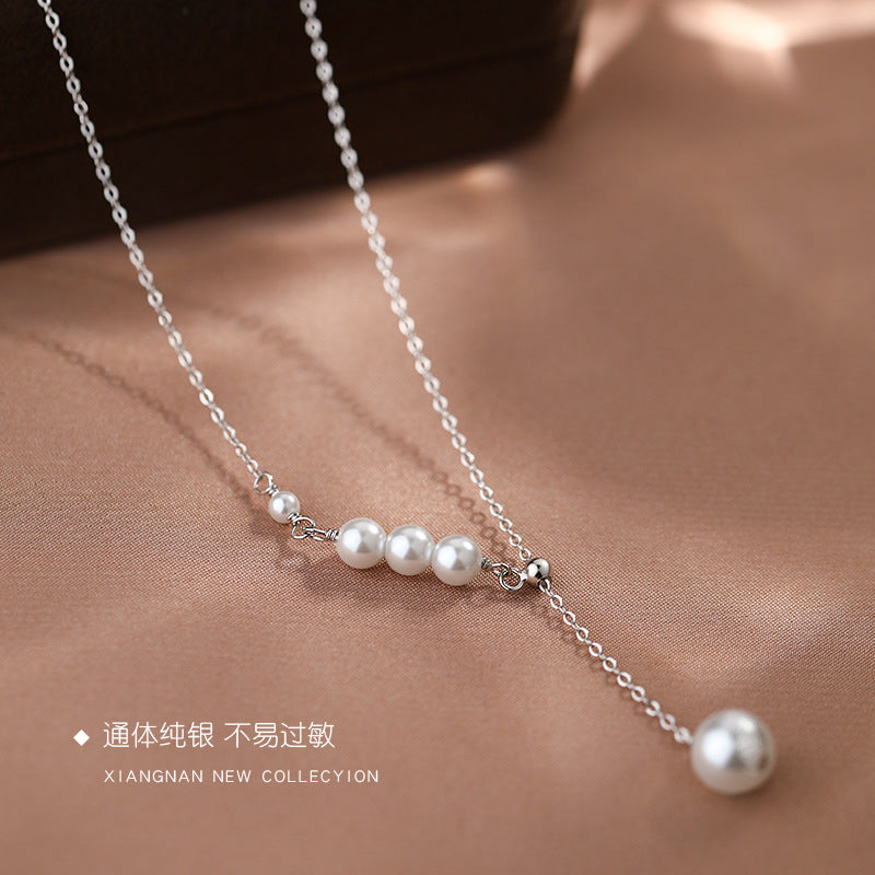 Wholesale 925 Sterling Silver Pearl Necklace