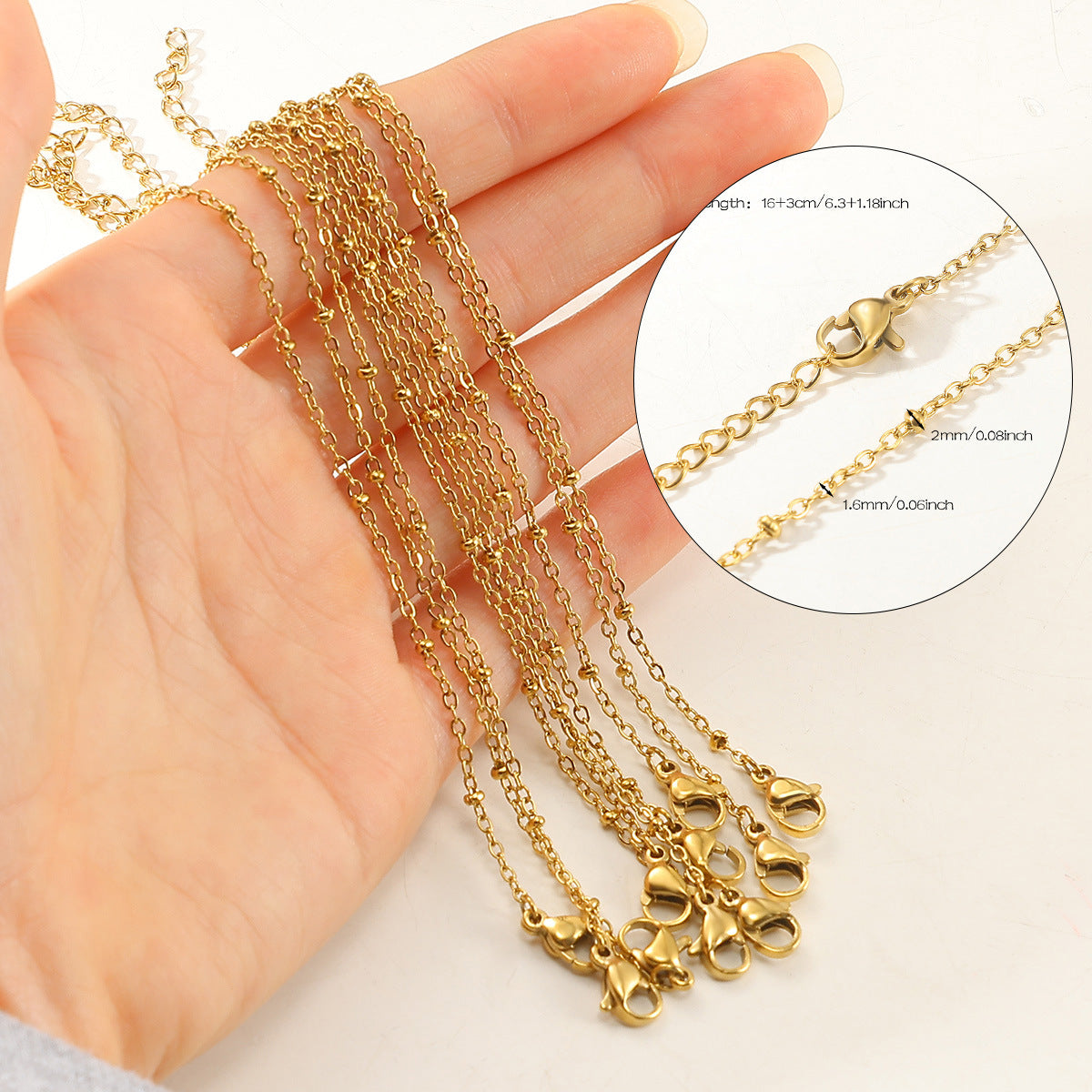 Wholesale Stainless steel chain necklace