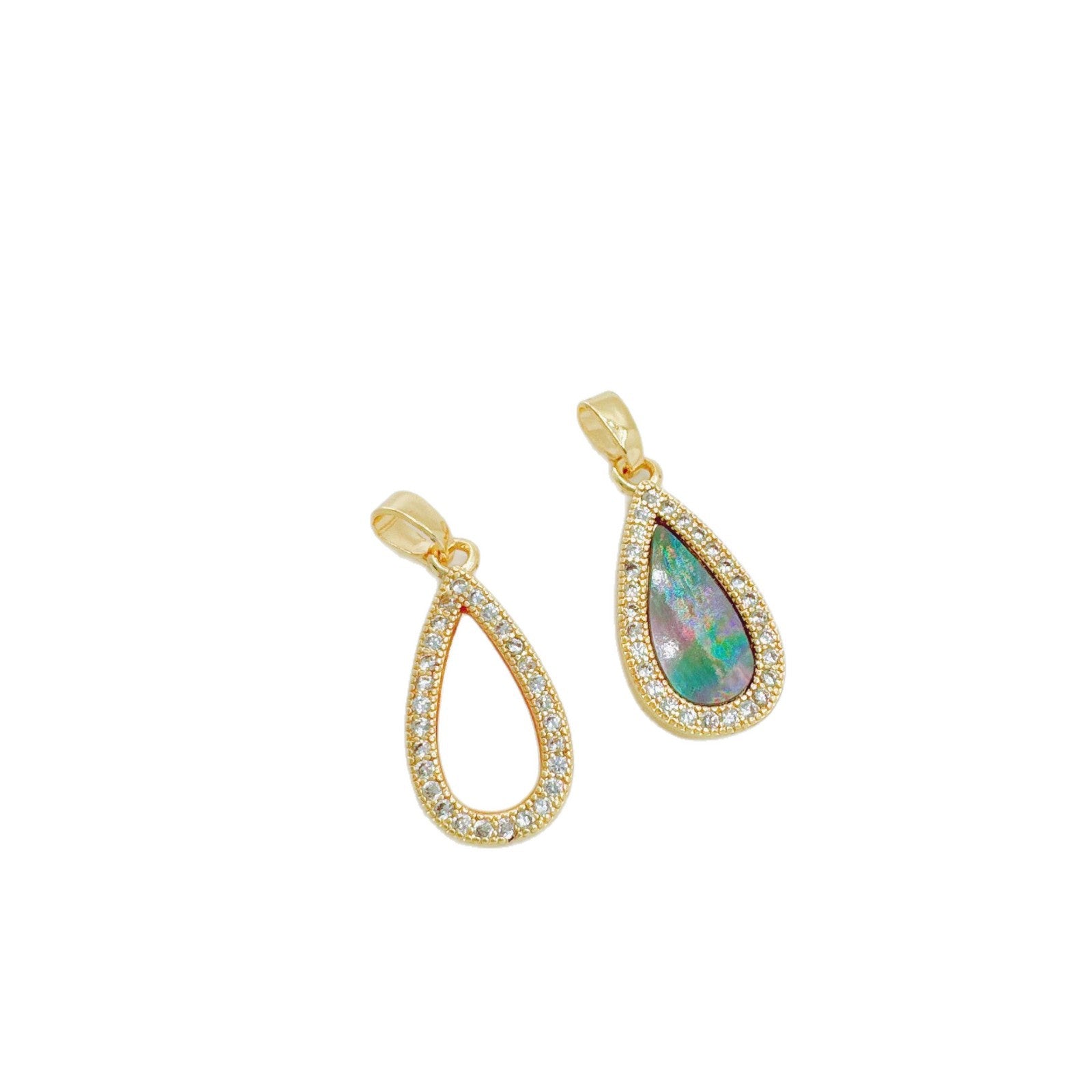 Wholesale Mother-of-Pearl Style Copper Electroplated Pendant Necklace for Women Jewelry Accessory