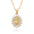 Wholesale  fashion  religious copper micro inlaid zircon pendant  necklace