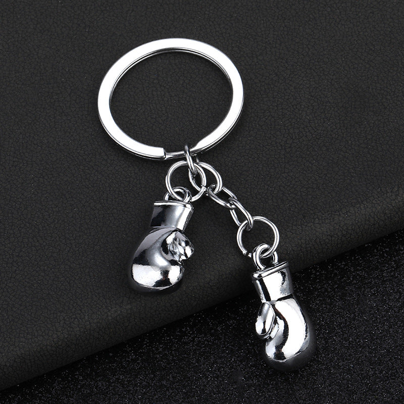 Wholesale Left and right boxing gloves metal keychain