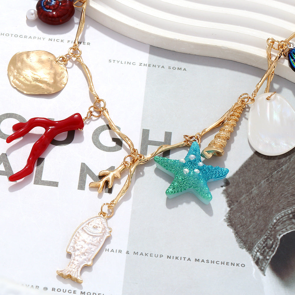 Wholesale  Marine Animal Pendant Necklace