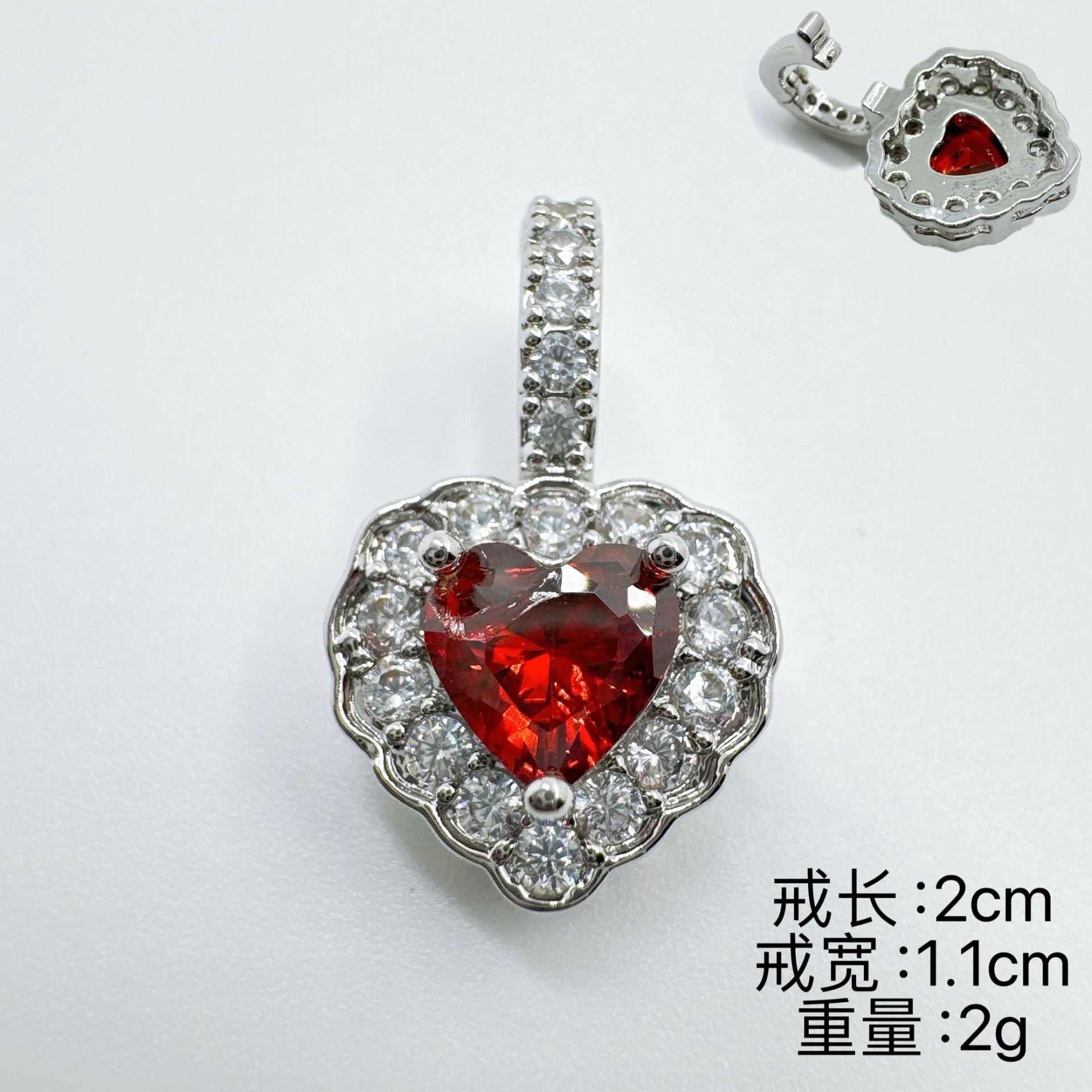 Wholesale Copper Gold Plated Zircon Necklace Pendant Sweet Cool Wind Style Fashion Accessory for Party