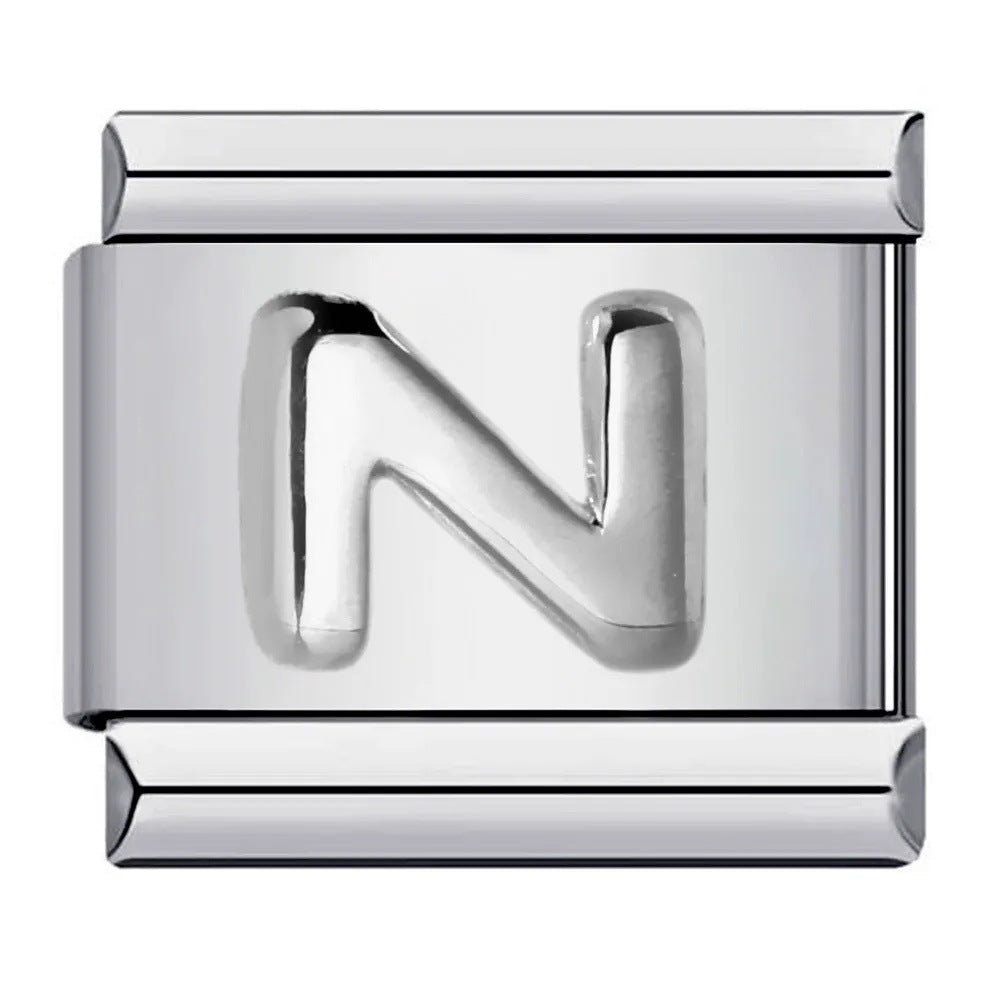 Wholesale Italian Charm Bracelet 9mm DIY punk Creative Stainless Steel Composable Bracelet